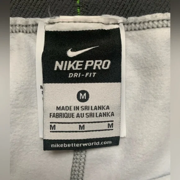 NIKE PRO Dri Fit Leggings Women's Medium Compression Fit Printed - Picture 4 of 5